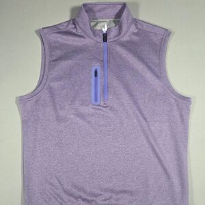 johnnie-O Heathered Purple Performance Vest Size Medium NWOT